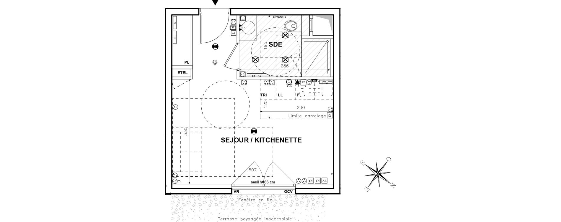 Appartement T1 de 25,48 m2 &agrave; Issy-Les-Moulineaux Centre