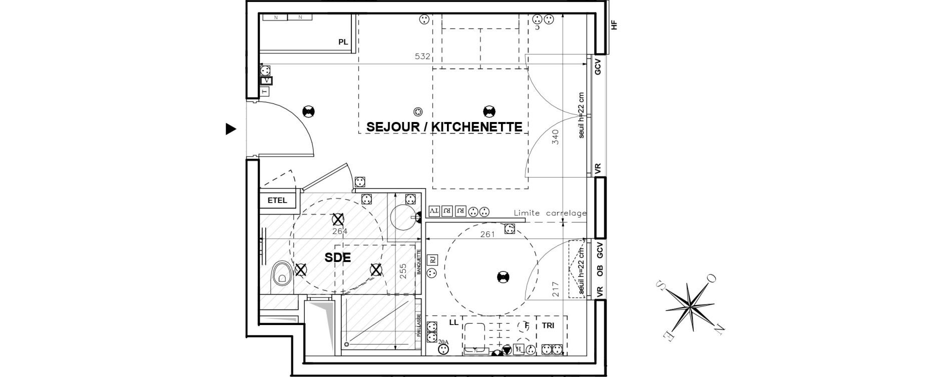 Appartement T1 de 27,37 m2 &agrave; Issy-Les-Moulineaux Centre