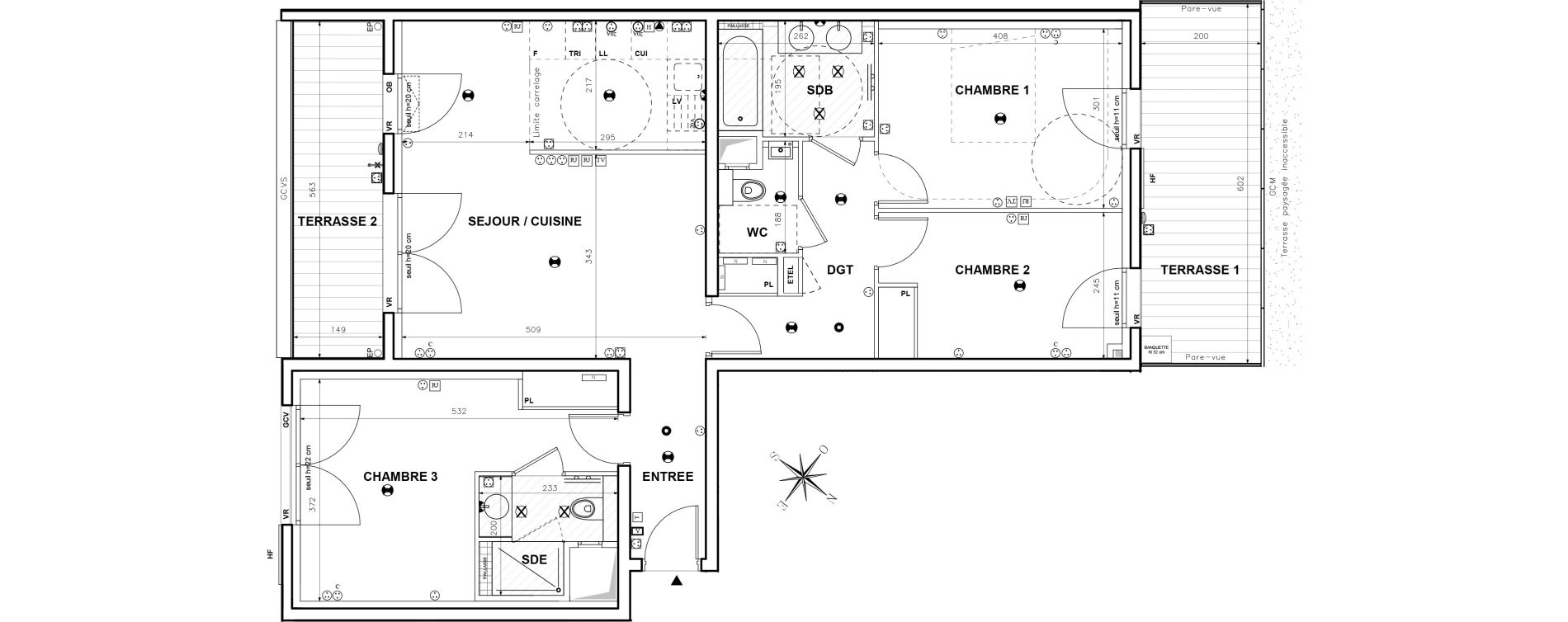 Appartement T4 de 87,29 m2 &agrave; Issy-Les-Moulineaux Centre