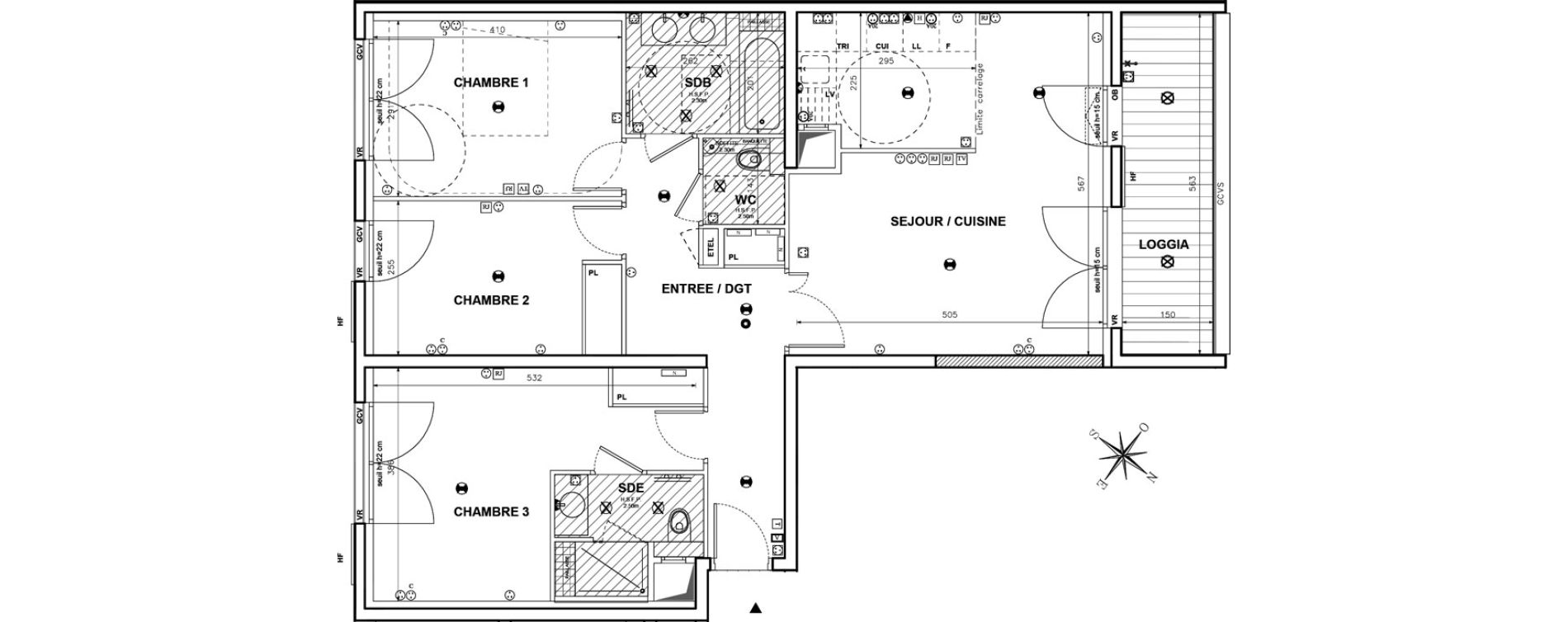 Appartement T4 de 88,45 m2 &agrave; Issy-Les-Moulineaux Centre