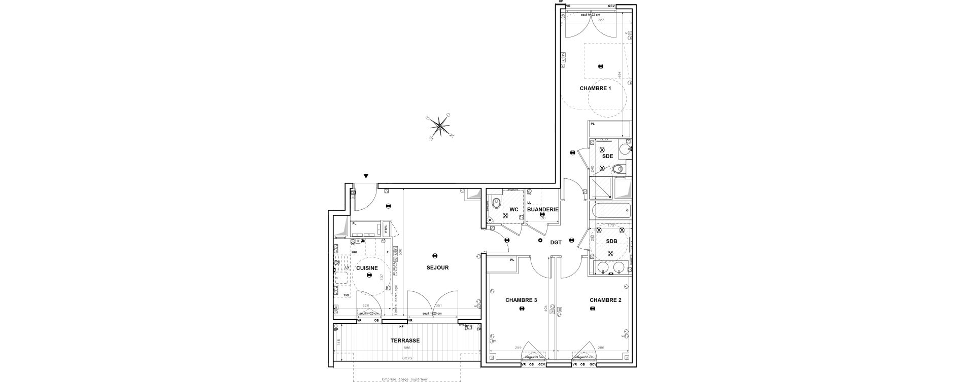 Appartement T4 de 82,58 m2 &agrave; Issy-Les-Moulineaux Centre