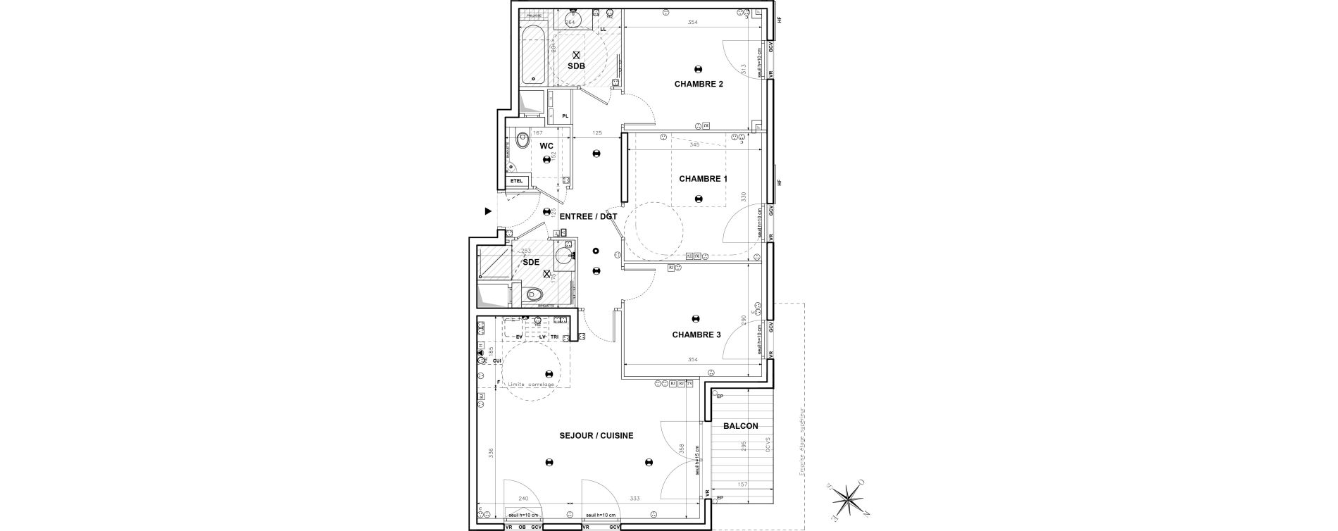 Appartement T4 de 80,25 m2 &agrave; Issy-Les-Moulineaux Centre