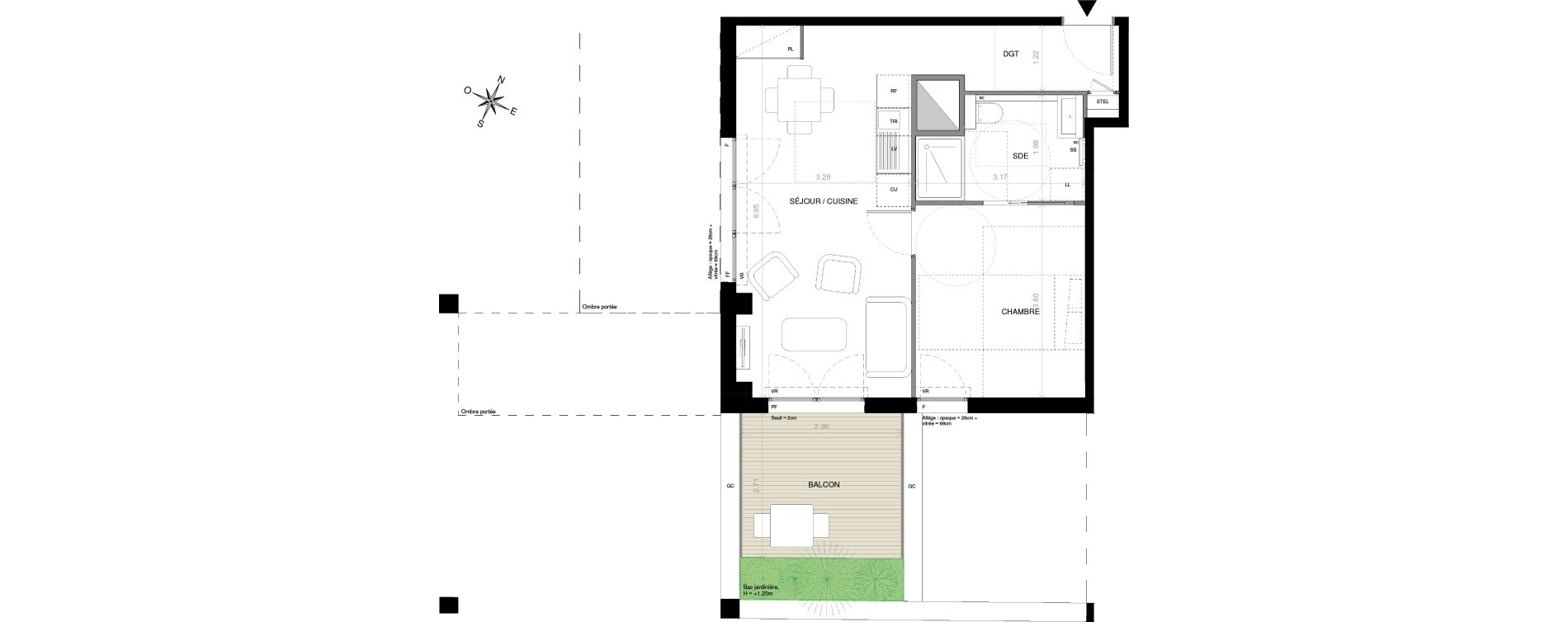 Appartement T2 de 43,80 m2 &agrave; Issy-Les-Moulineaux L&eacute;on blum