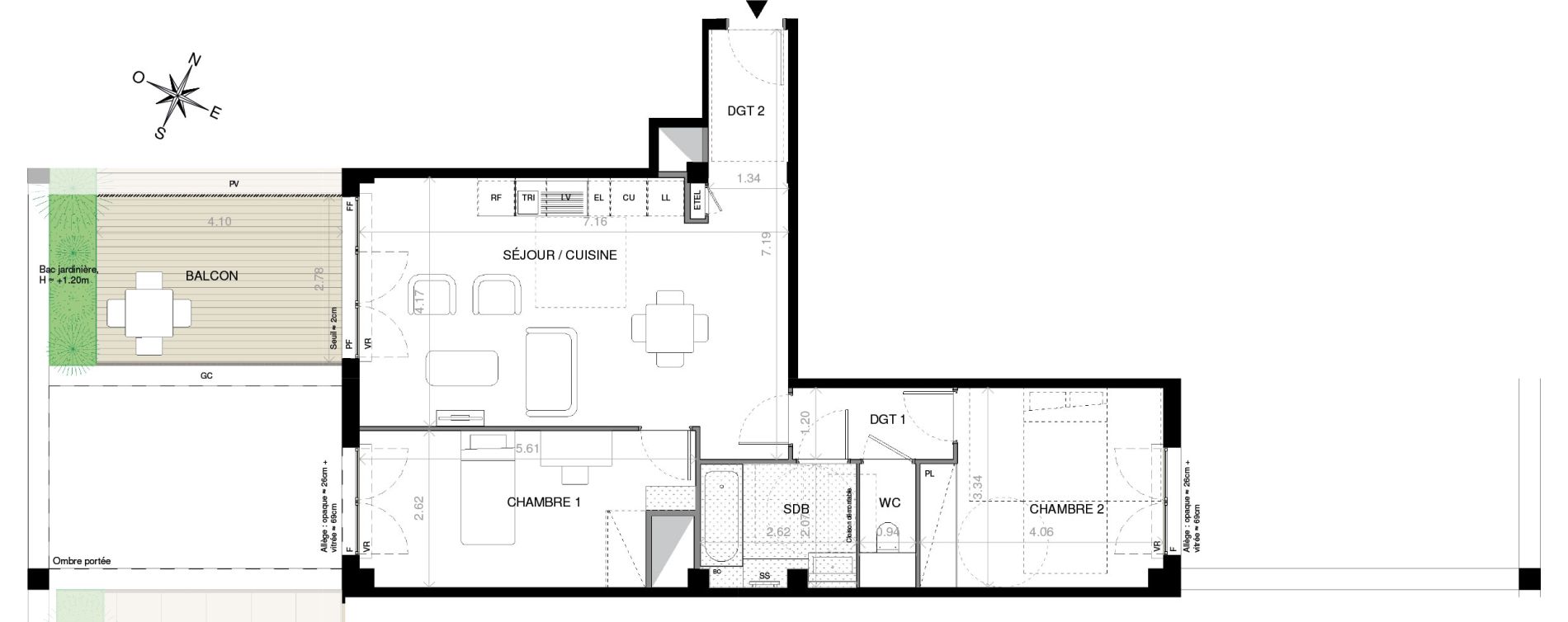 Appartement T3 de 69,70 m2 &agrave; Issy-Les-Moulineaux L&eacute;on blum
