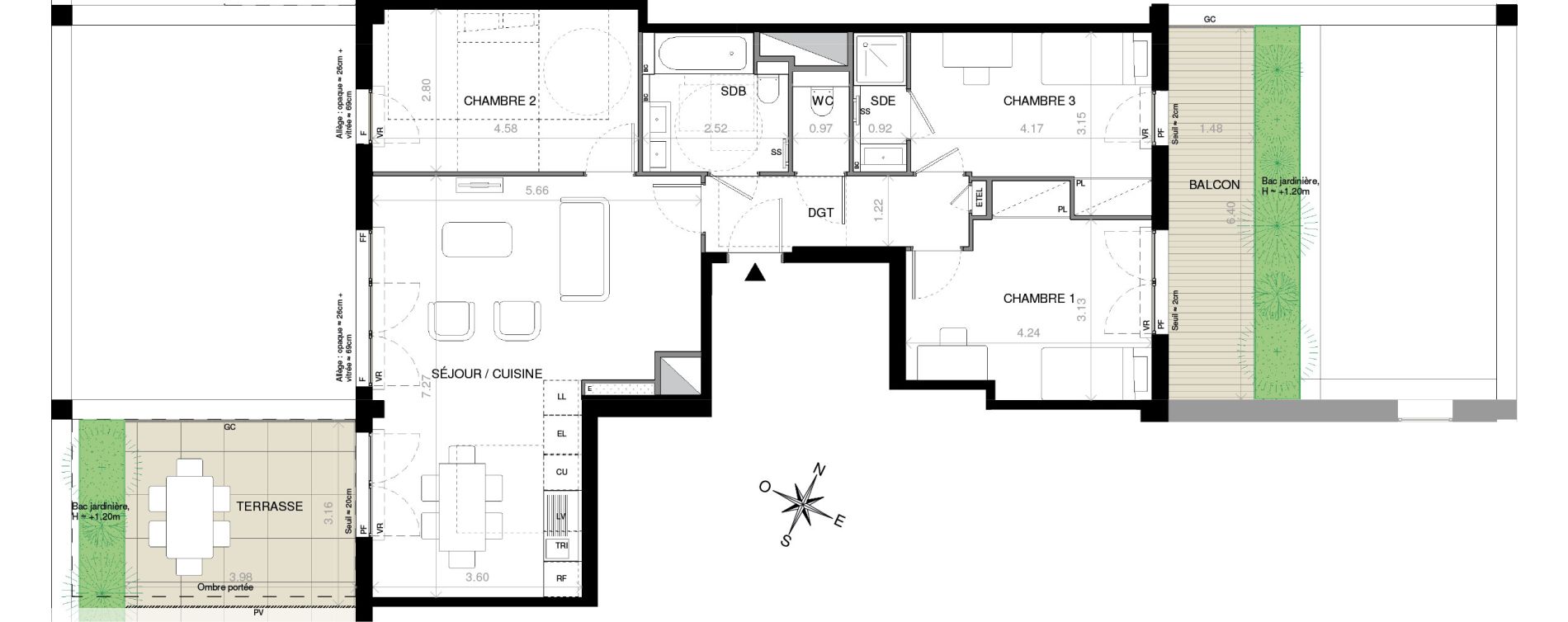 Appartement T4 de 84,70 m2 &agrave; Issy-Les-Moulineaux L&eacute;on blum