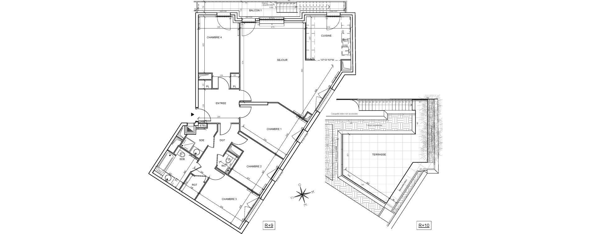 Appartement T5 de 116,59 m2 &agrave; Issy-Les-Moulineaux Centre