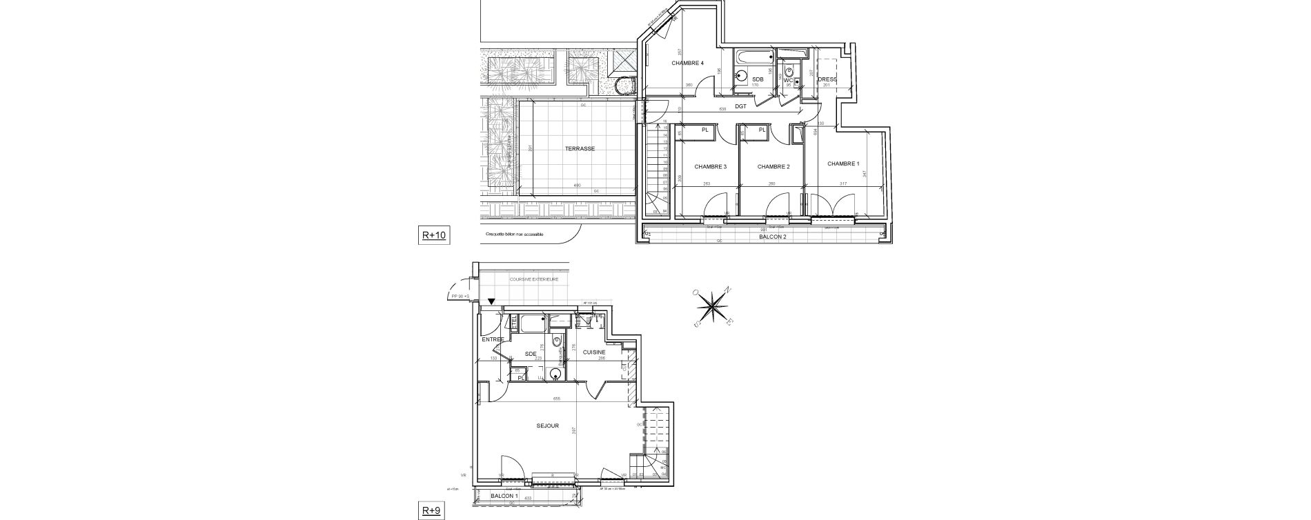 Duplex T5 de 100,07 m2 &agrave; Issy-Les-Moulineaux Centre