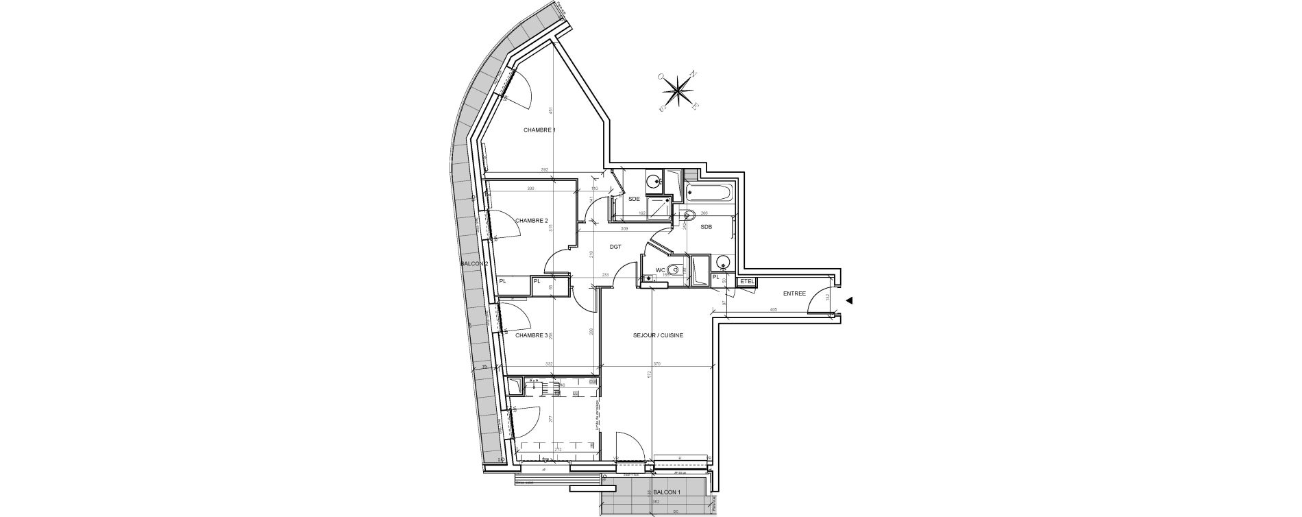 Appartement T4 de 82,96 m2 &agrave; Issy-Les-Moulineaux Centre