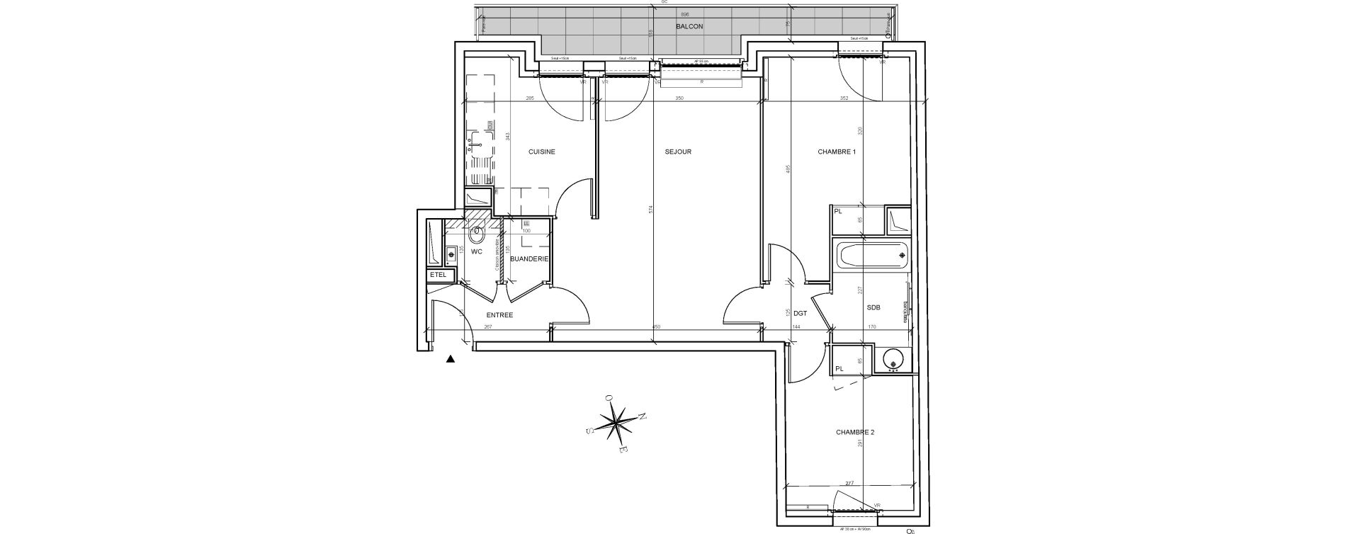 Appartement T3 de 66,45 m2 &agrave; Issy-Les-Moulineaux Centre