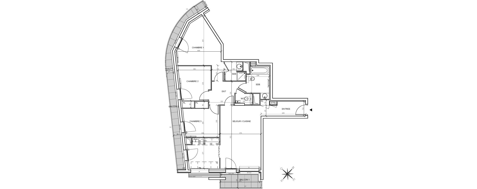 Appartement T4 de 82,97 m2 &agrave; Issy-Les-Moulineaux Centre