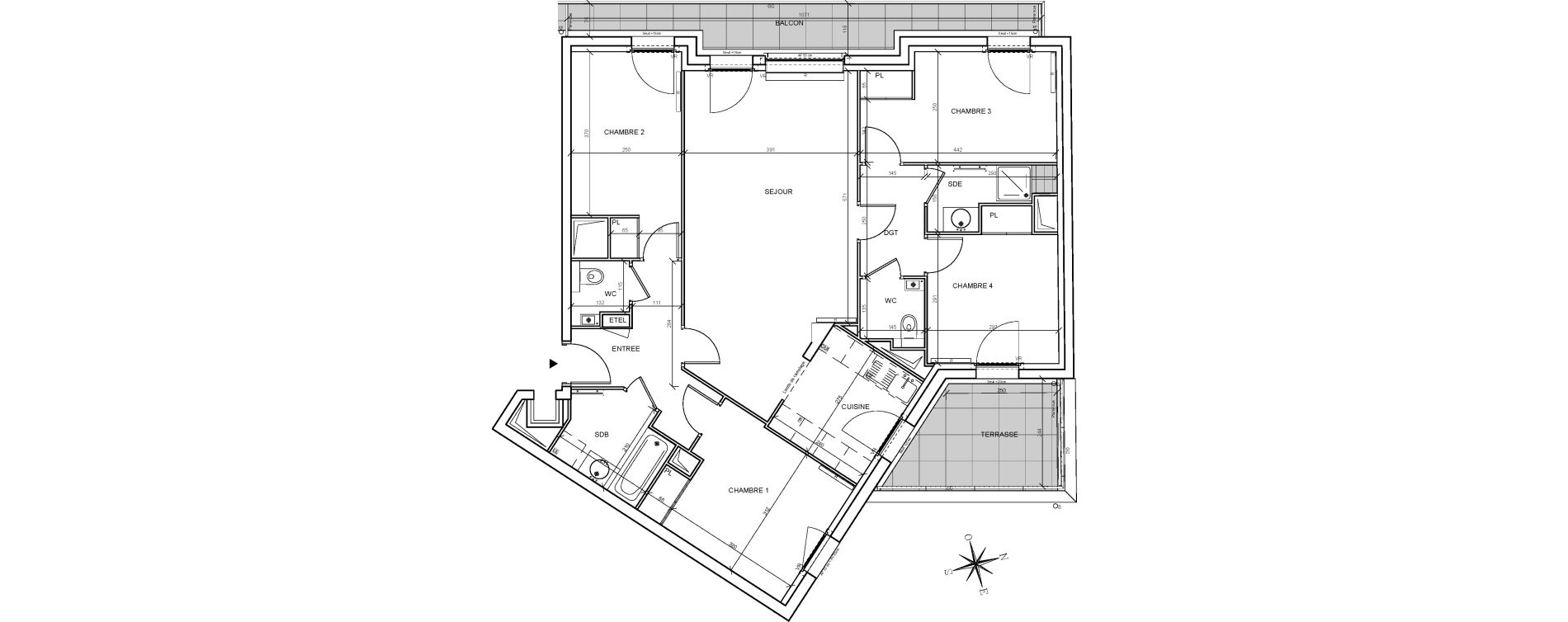 Appartement T5 de 97,26 m2 &agrave; Issy-Les-Moulineaux Centre