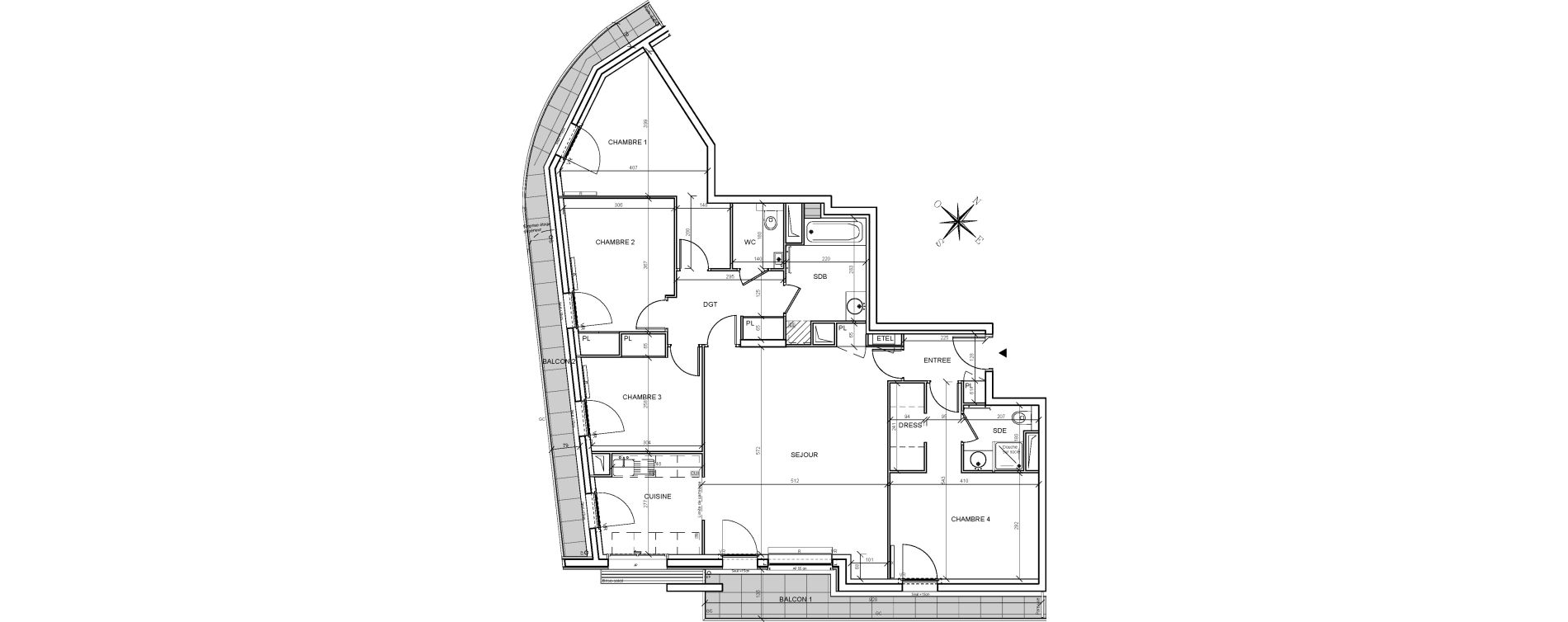 Appartement T5 de 110,47 m2 &agrave; Issy-Les-Moulineaux Centre