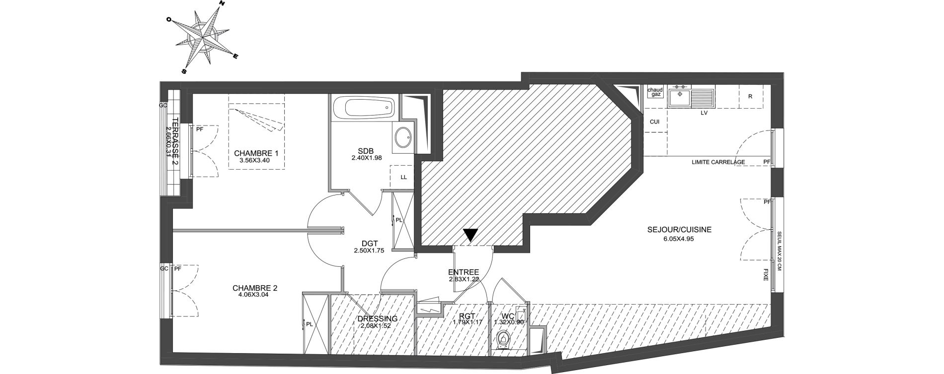 Appartement T3 de 73,35 m2 &agrave; Issy-Les-Moulineaux Centre