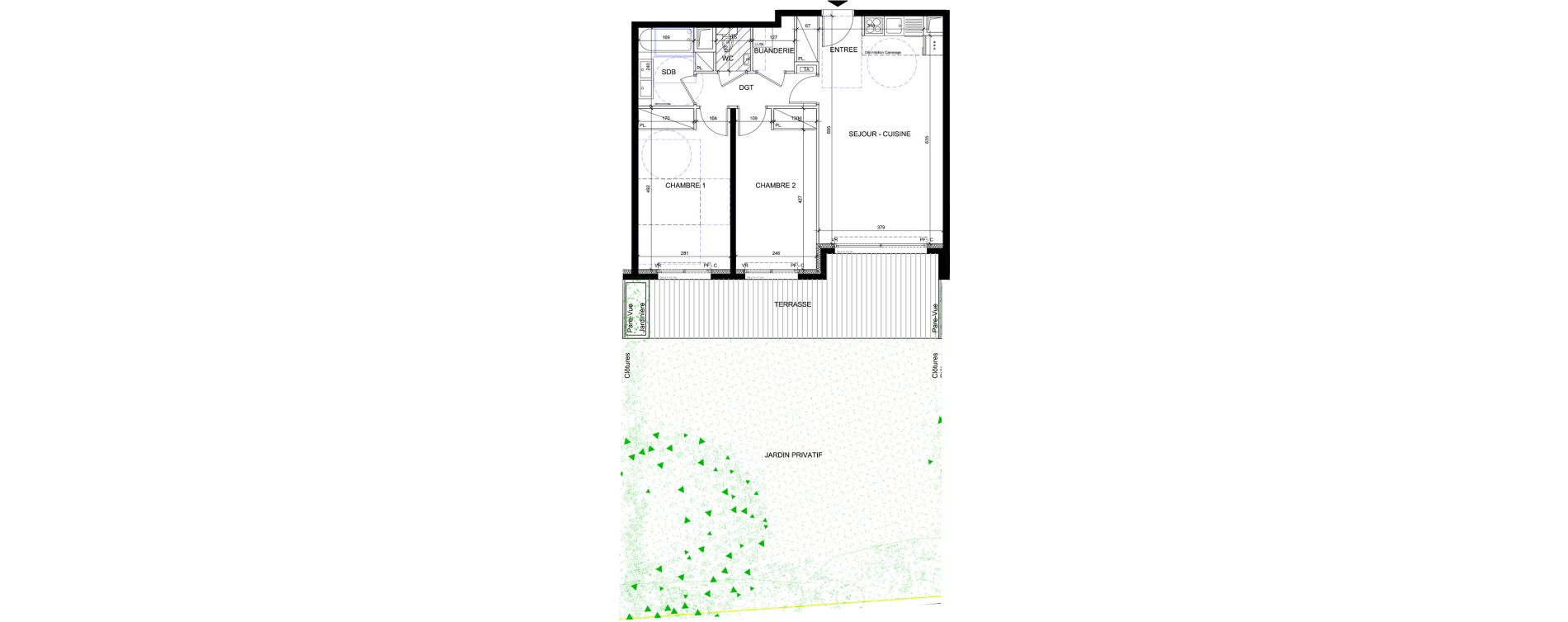 Appartement T3 de 64,42 m2 &agrave; Issy-Les-Moulineaux Jules guesde - mont&eacute;zy