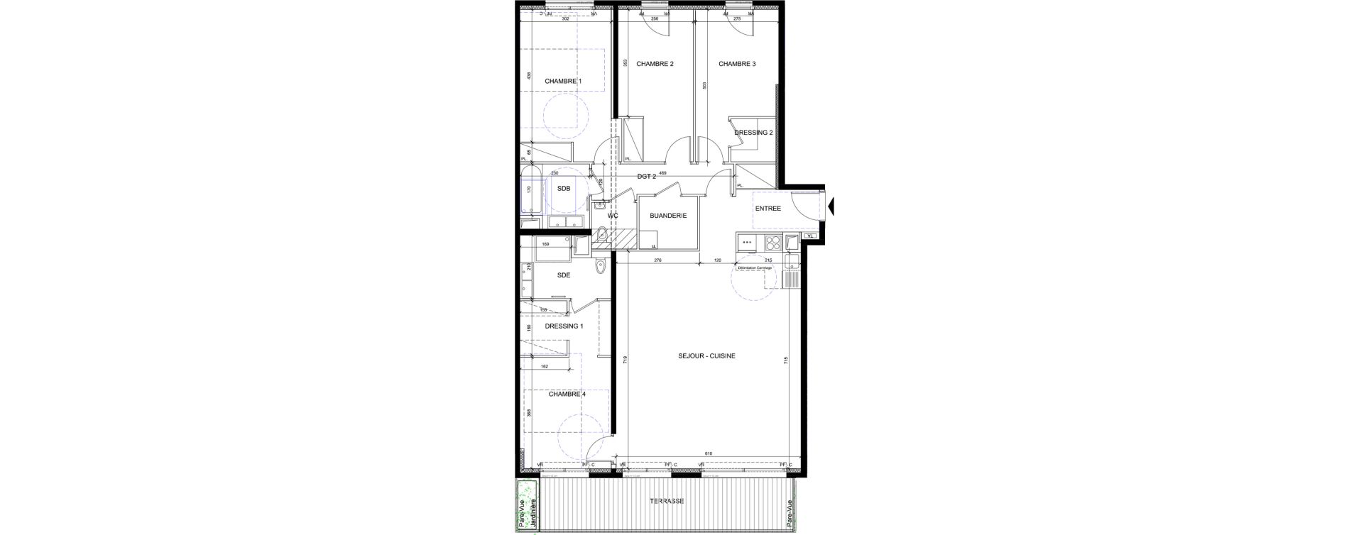 Appartement T5 de 130,68 m2 &agrave; Issy-Les-Moulineaux Jules guesde - mont&eacute;zy