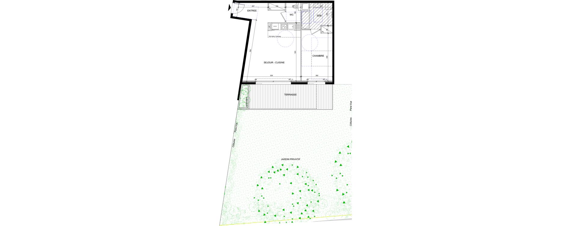 Appartement T2 de 54,86 m2 &agrave; Issy-Les-Moulineaux Jules guesde - mont&eacute;zy