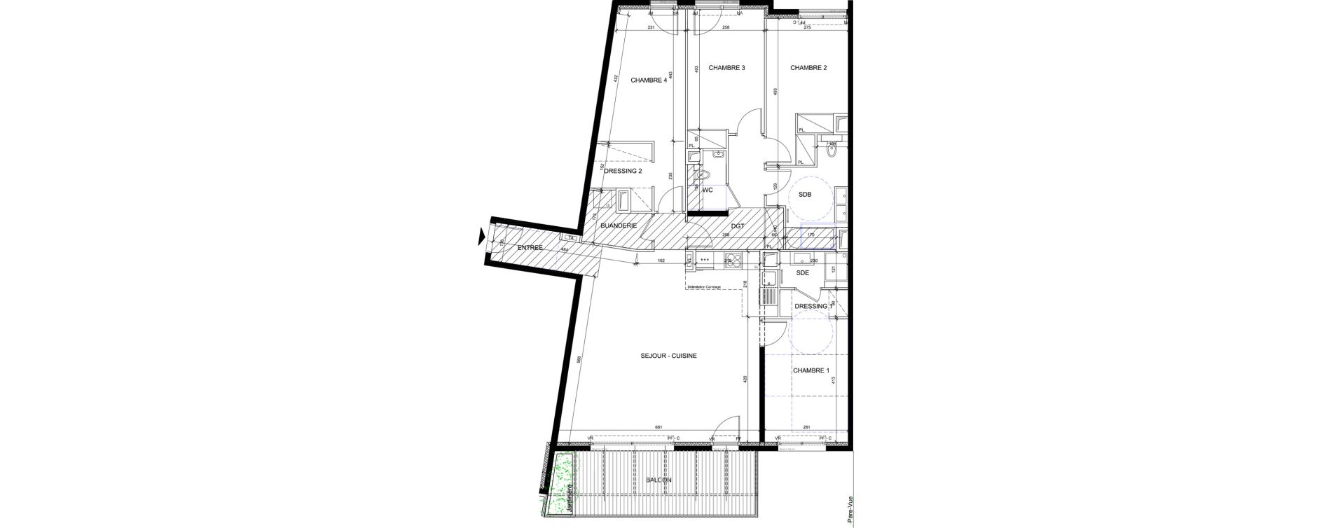 Appartement T5 de 127,20 m2 &agrave; Issy-Les-Moulineaux Jules guesde - mont&eacute;zy