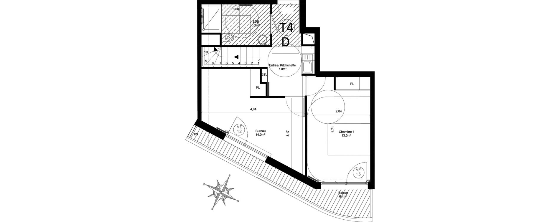 Appartement T5 de 118,10 m2 &agrave; Issy-Les-Moulineaux Chemin des vignes
