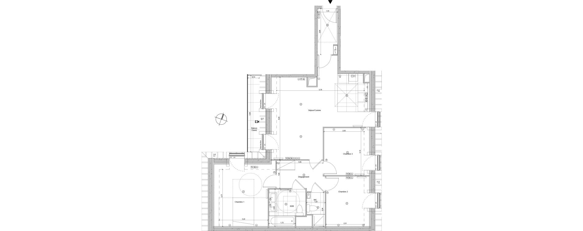 Appartement T4 de 79,55 m2 &agrave; La Garenne-Colombes G&eacute;n&eacute;ral leclerc