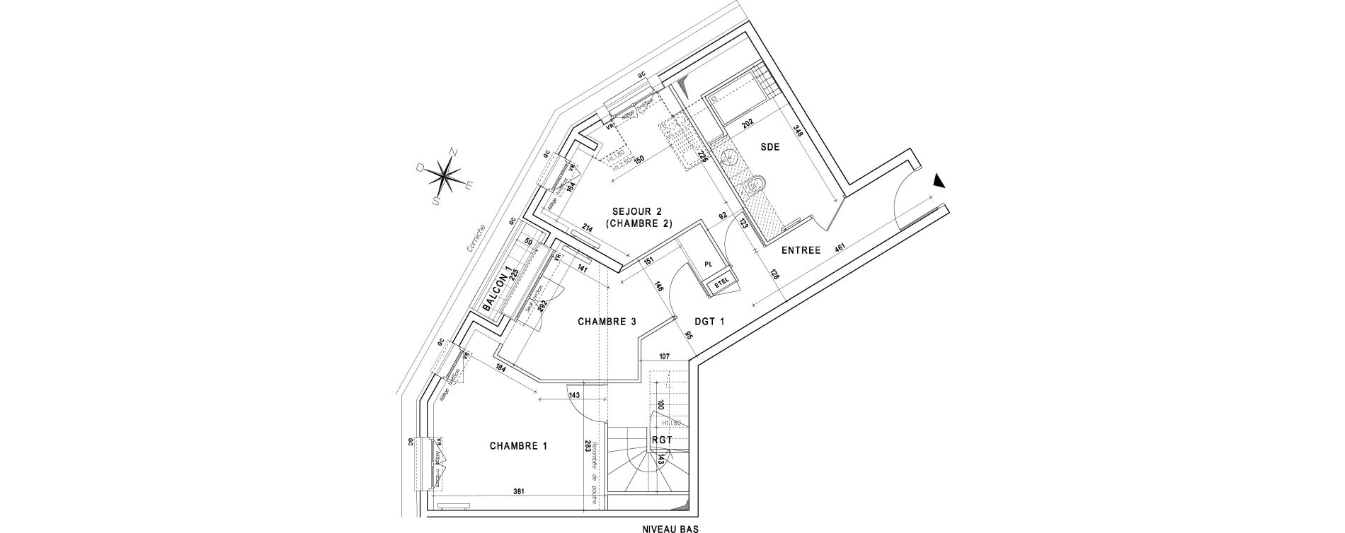 Duplex T5 de 98,99 m2 &agrave; La Garenne-Colombes Centre
