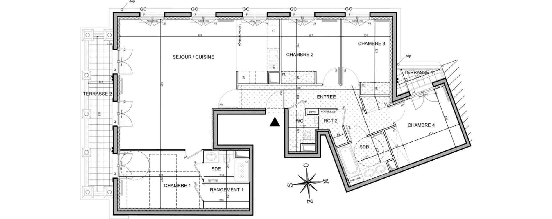 Appartement T5 de 116,53 m2 au Plessis-Robinson Hachette