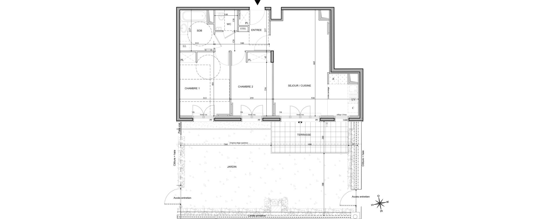 Appartement T3 de 63,23 m2 au Plessis-Robinson Hachette