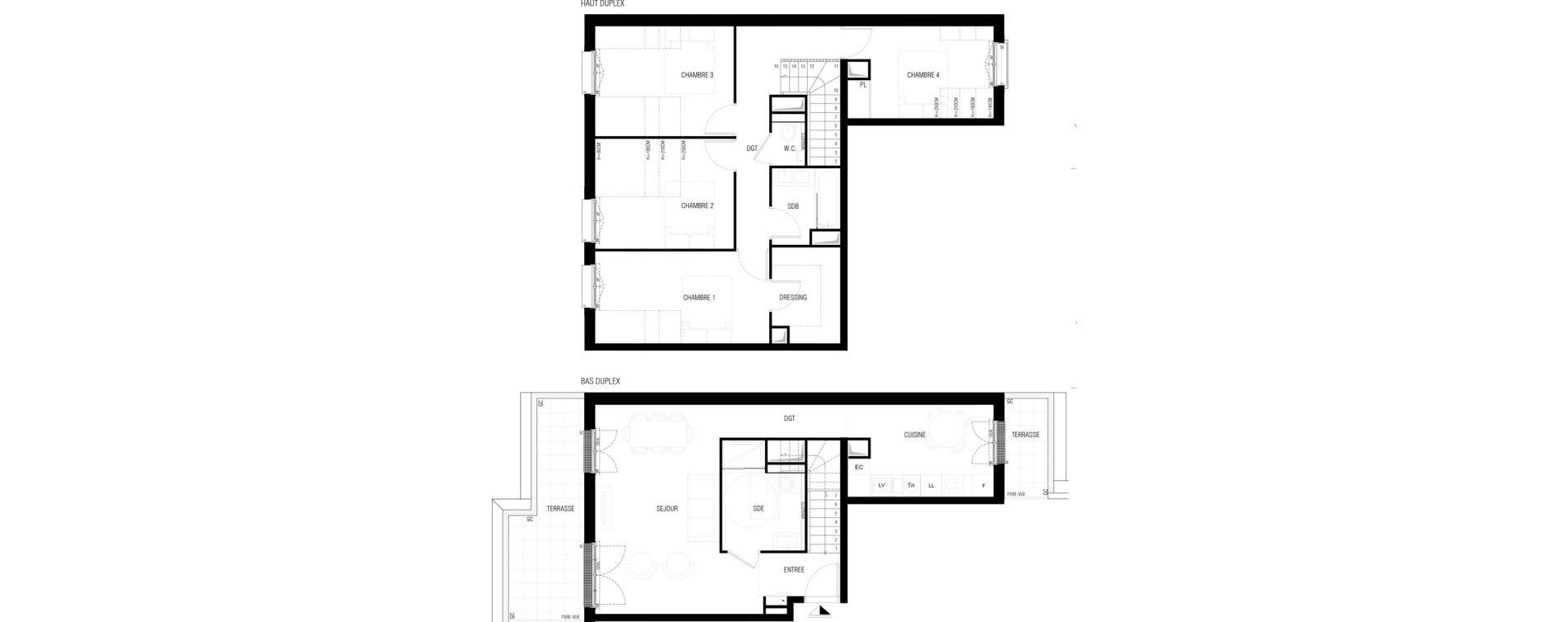 Appartement T5 de 103,80 m2 au Plessis-Robinson Ilot du ponant