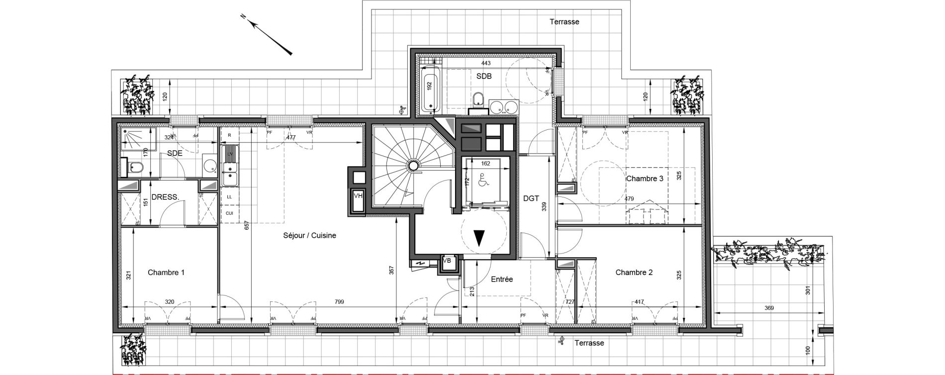 Appartement T4 de 110,54 m2 &agrave; Levallois-Perret Louise michel