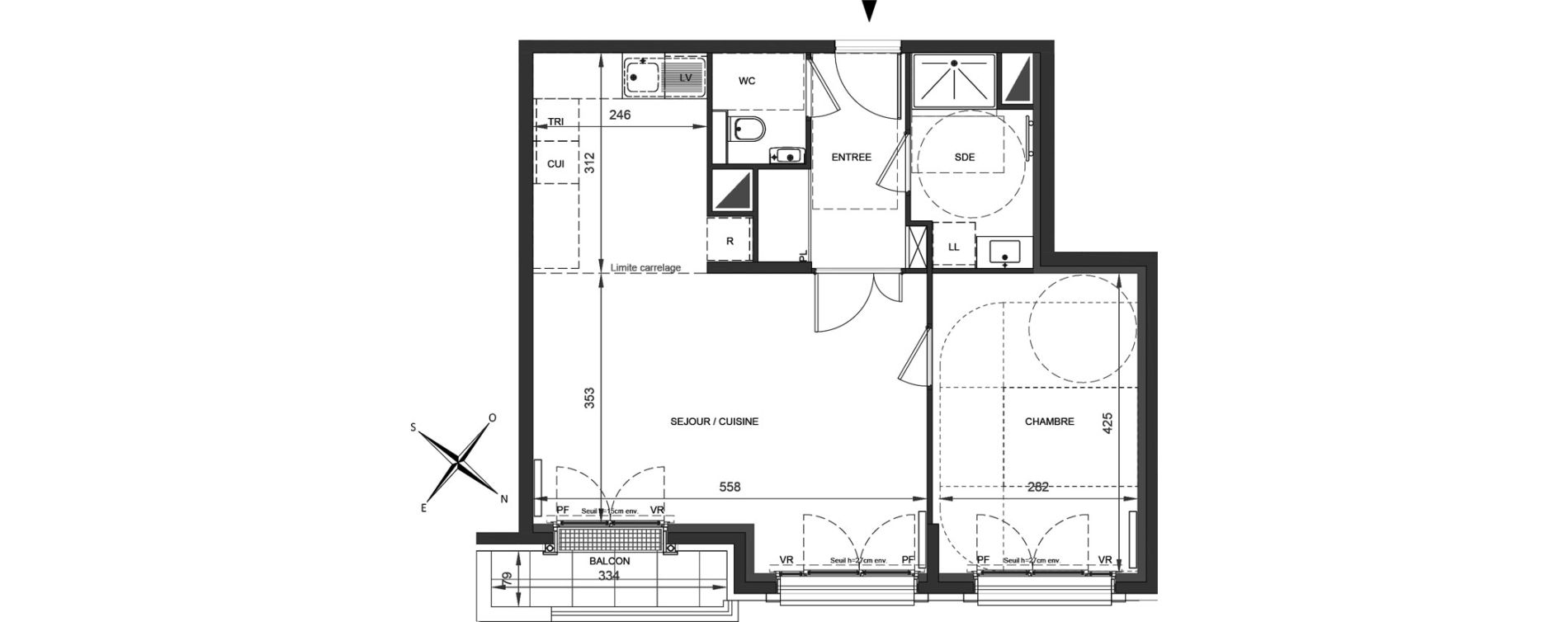 Appartement T2 de 53,64 m2 &agrave; Levallois-Perret Centre