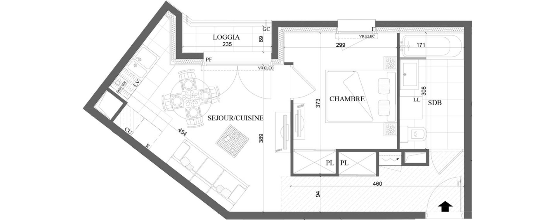 Appartement T2 de 35,90 m2 &agrave; Malakoff Petit vanves