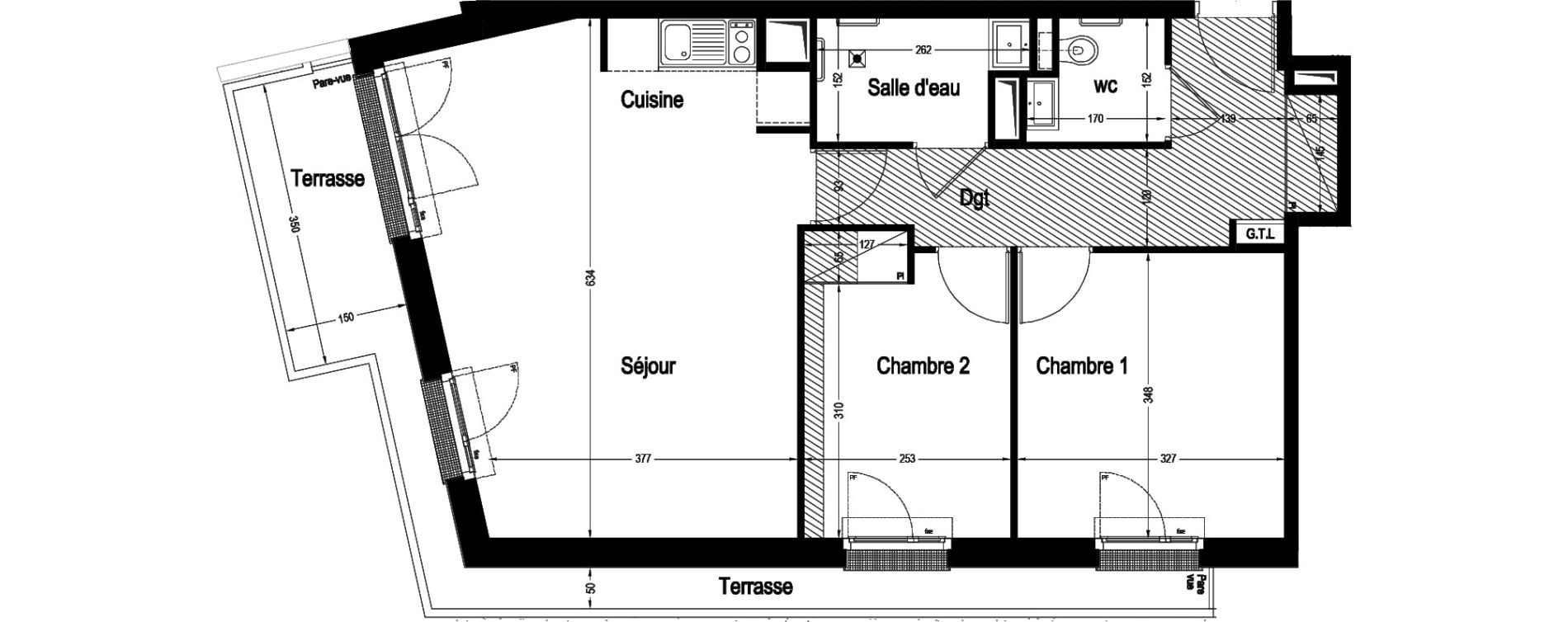 Appartement T3 de 63,33 m2 &agrave; Marnes-La-Coquette Centre