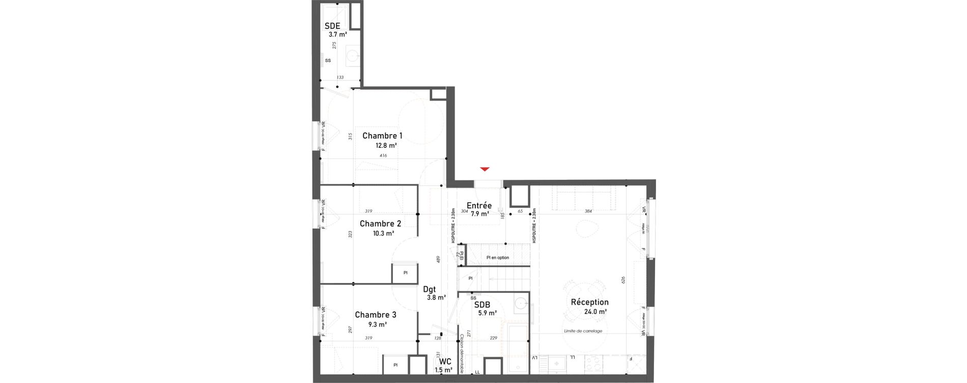Appartement T4 de 79,20 m2 &agrave; Meudon Pointe de trivaux