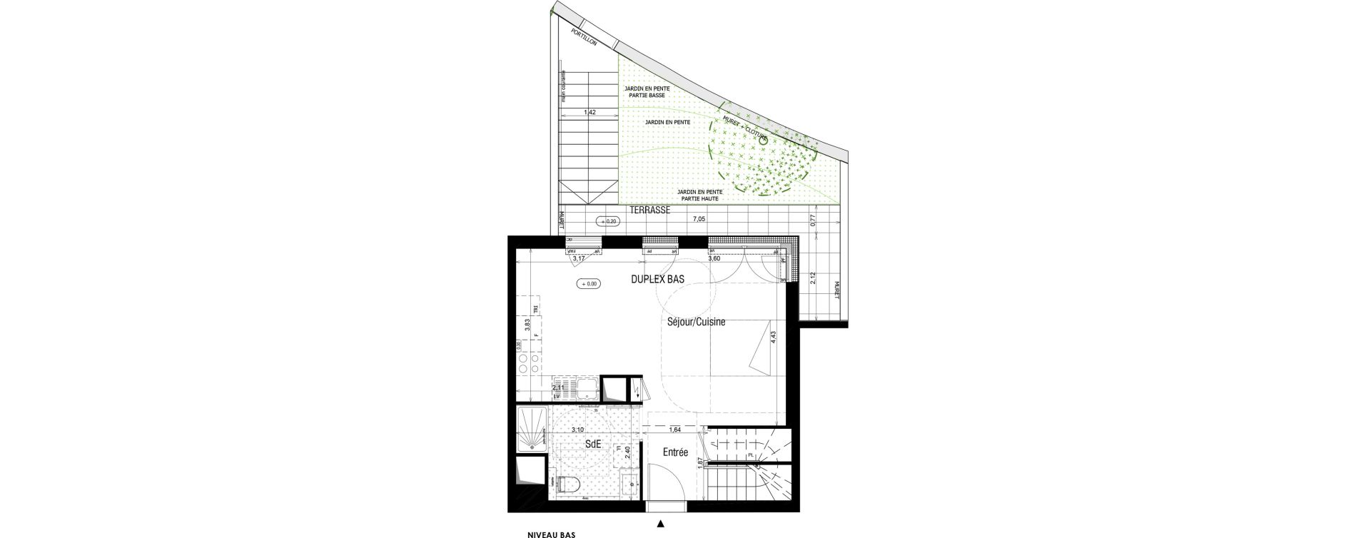 Duplex T3 de 74,53 m2 &agrave; Meudon Meudon bellevue