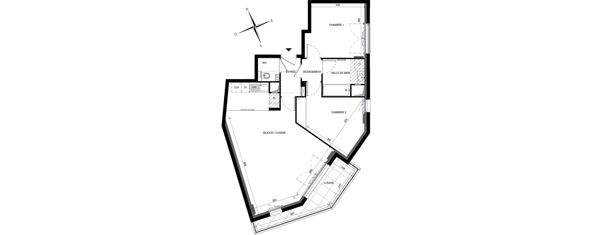 Appartement T3 de 70,49 m2 &agrave; Montrouge Camille pelletan