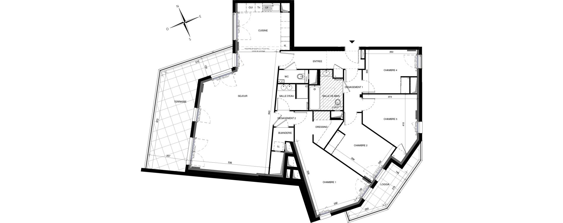 Appartement T5 de 129,27 m2 &agrave; Montrouge Camille pelletan