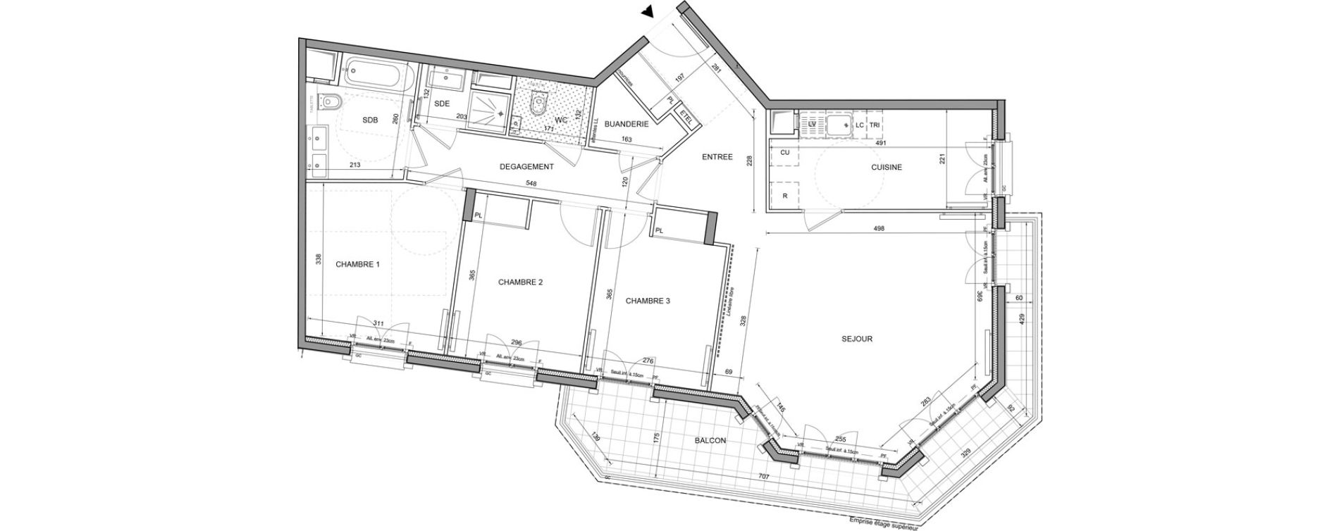 Appartement T4 de 99,99 m2 &agrave; Puteaux Agora