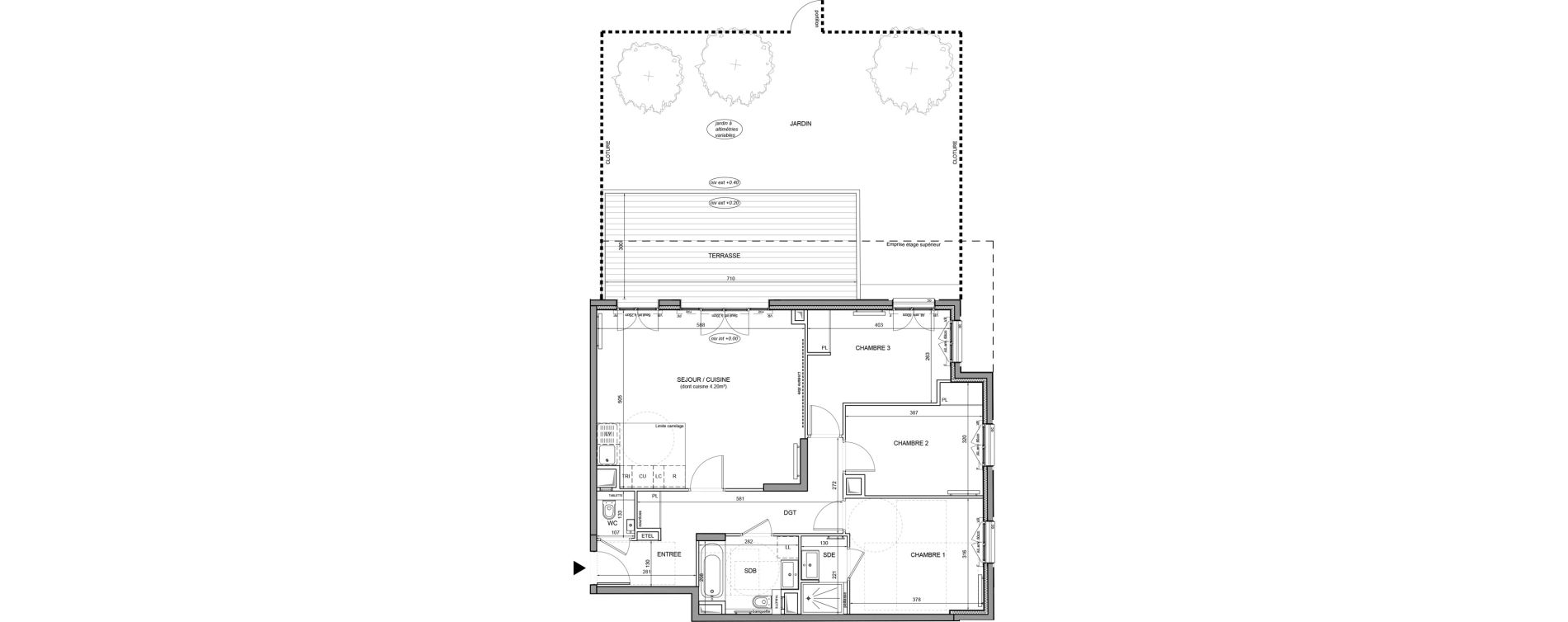 Appartement T4 de 84,82 m2 &agrave; Puteaux Agora