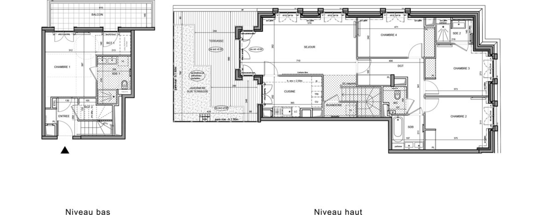 Duplex T5 de 114,88 m2 &agrave; Puteaux Agora