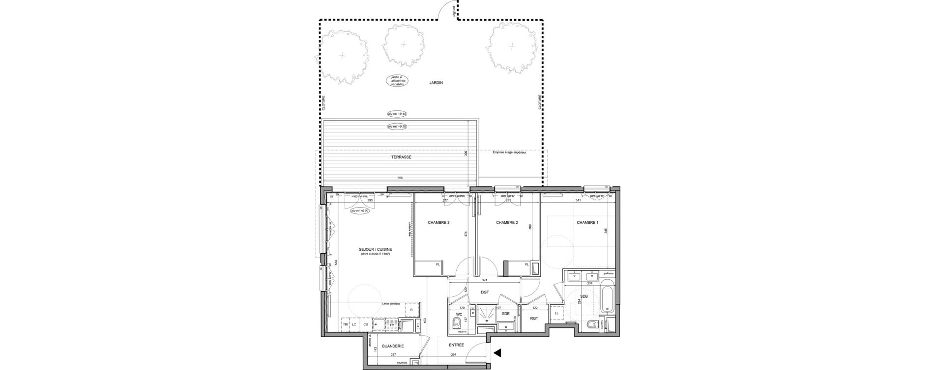 Appartement T4 de 85,92 m2 &agrave; Puteaux Agora