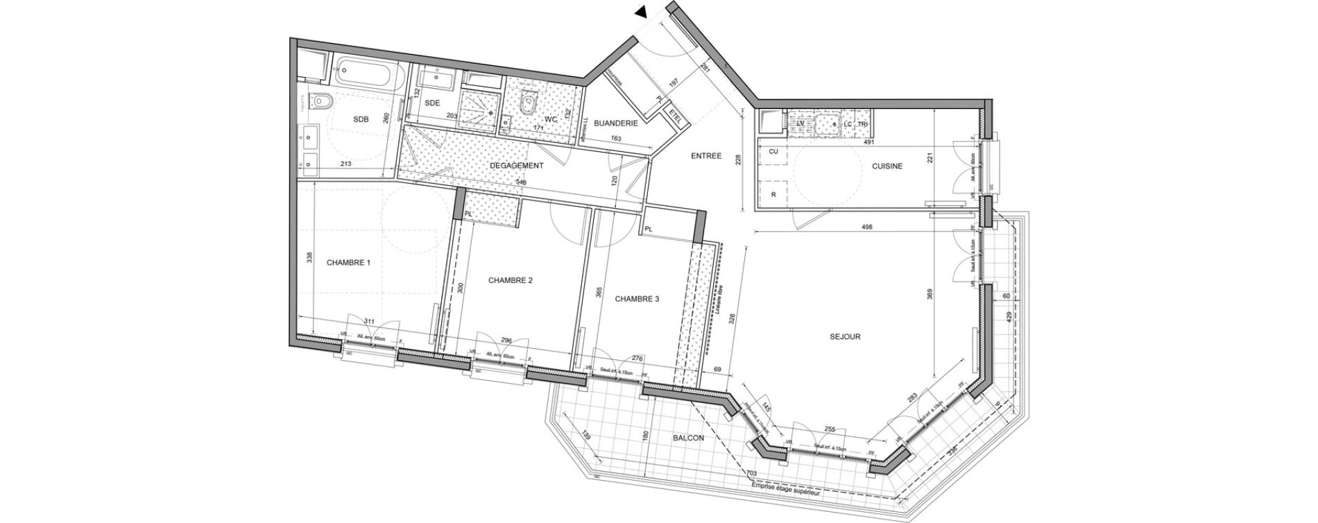 Appartement T4 de 99,95 m2 &agrave; Puteaux Agora