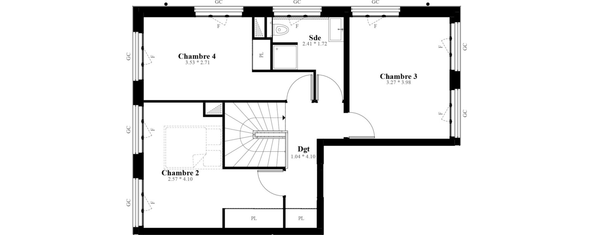 Duplex T5 de 114,81 m2 &agrave; Puteaux Les bergeres