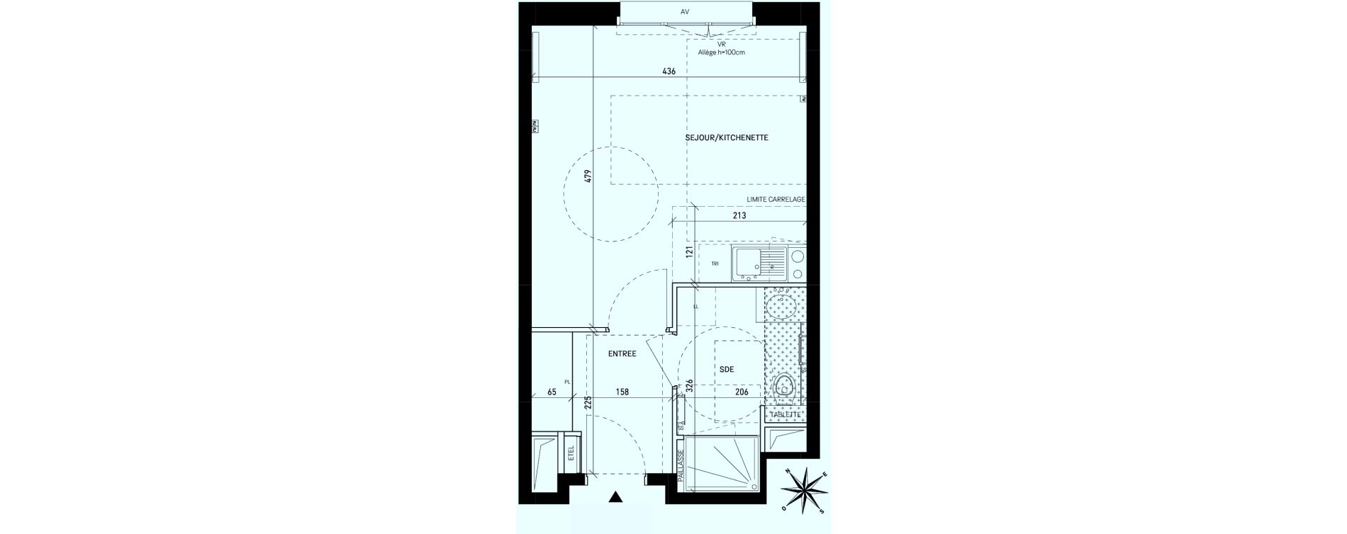 Appartement T1 de 29,55 m2 &agrave; Rueil-Malmaison Centre