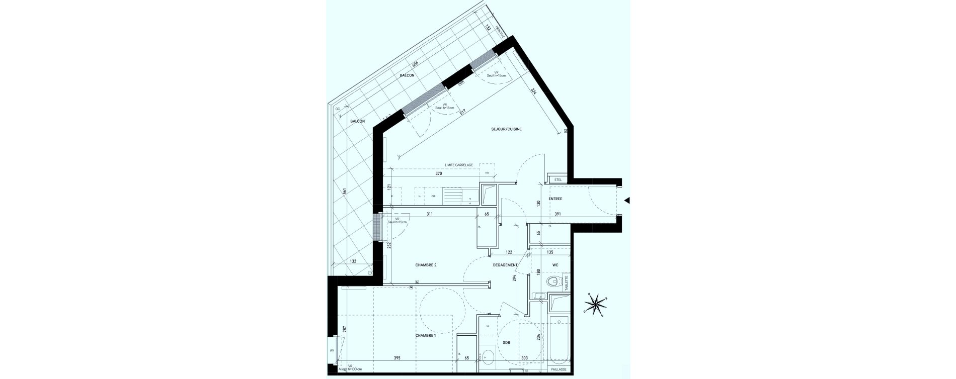 Appartement T3 de 61,05 m2 &agrave; Rueil-Malmaison Centre