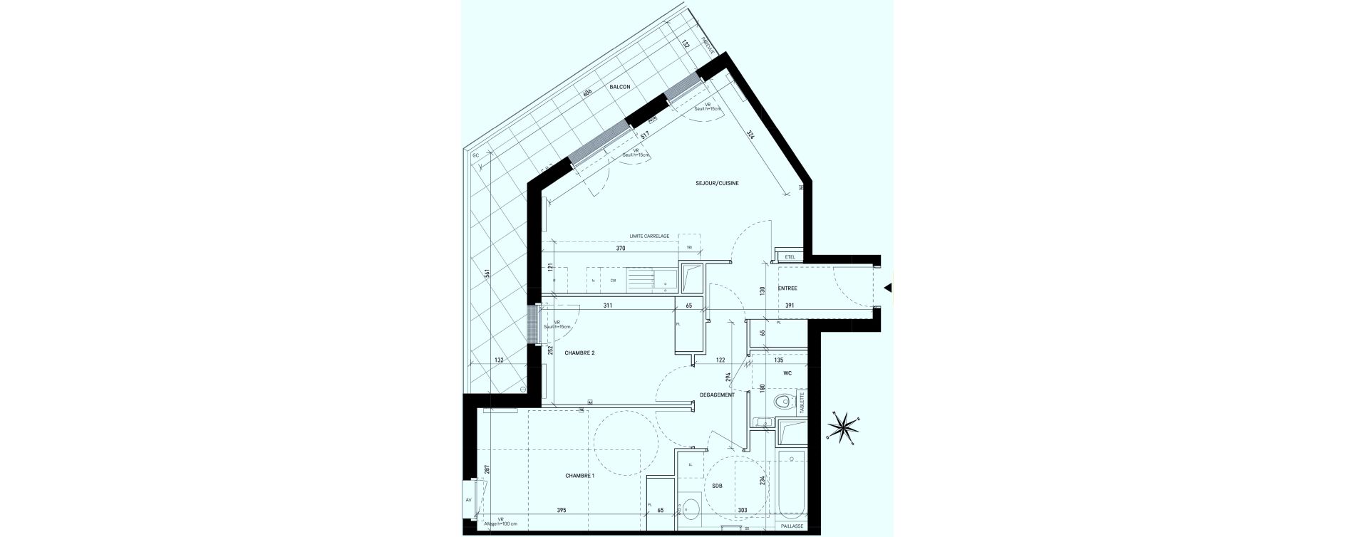 Appartement T3 de 61,05 m2 &agrave; Rueil-Malmaison Centre
