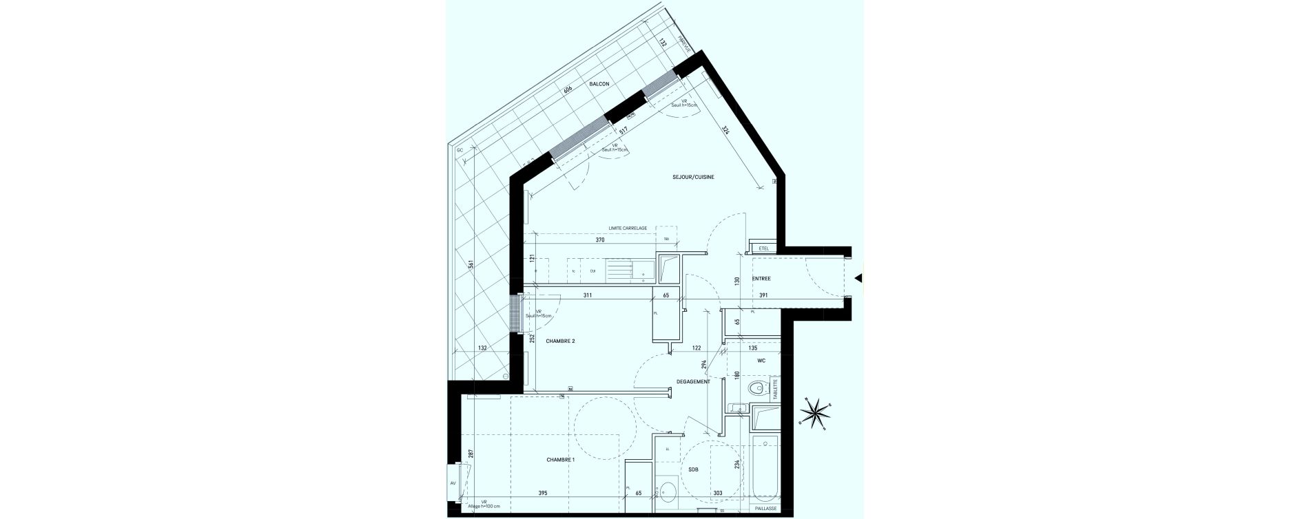 Appartement T3 de 61,05 m2 &agrave; Rueil-Malmaison Centre