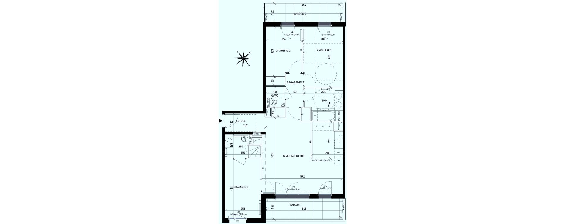 Appartement T4 de 81,28 m2 &agrave; Rueil-Malmaison Centre