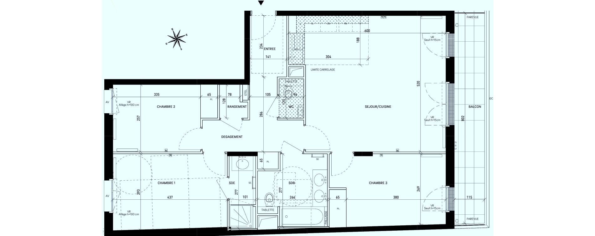 Appartement T4 de 84,75 m2 &agrave; Rueil-Malmaison Centre