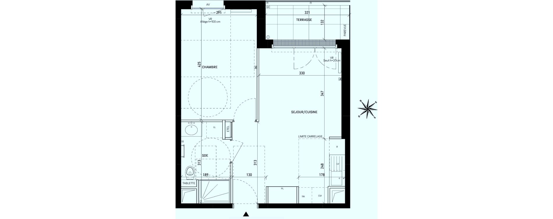 Appartement T2 de 39,26 m2 &agrave; Rueil-Malmaison Centre