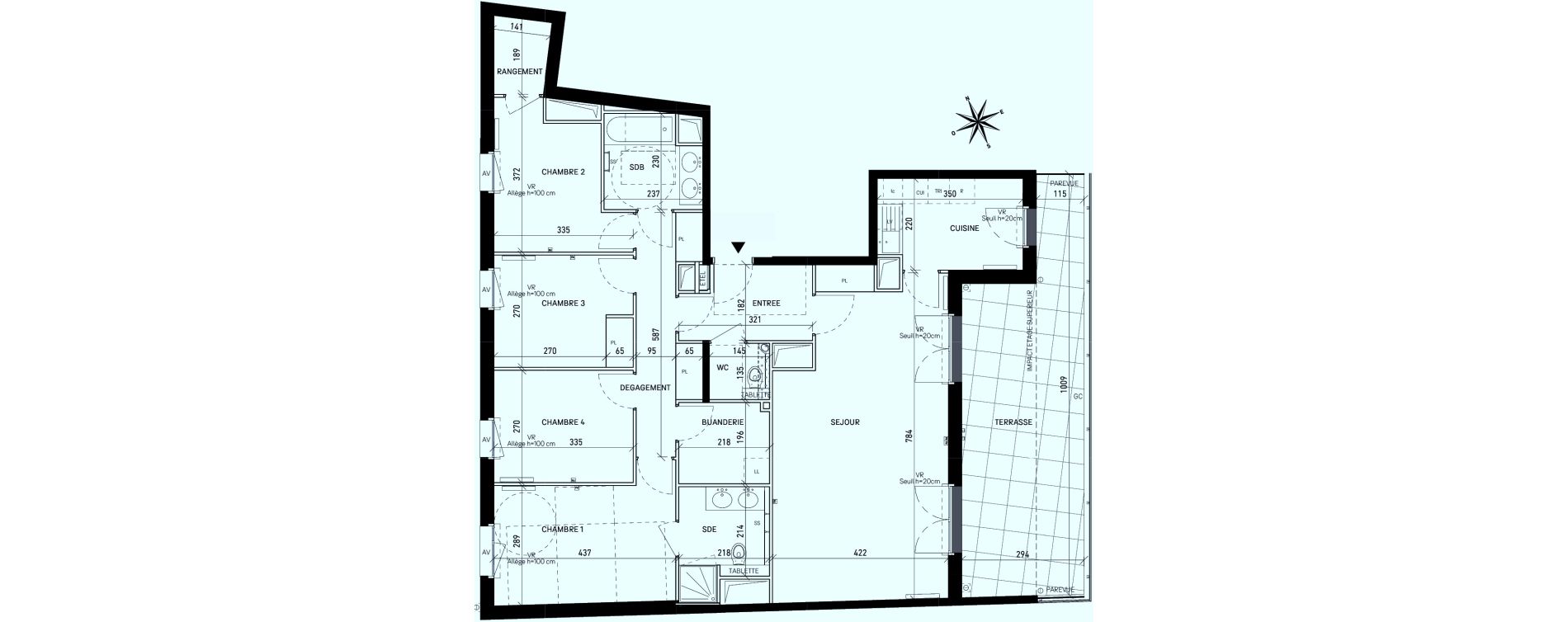 Appartement T5 de 109,43 m2 &agrave; Rueil-Malmaison Centre