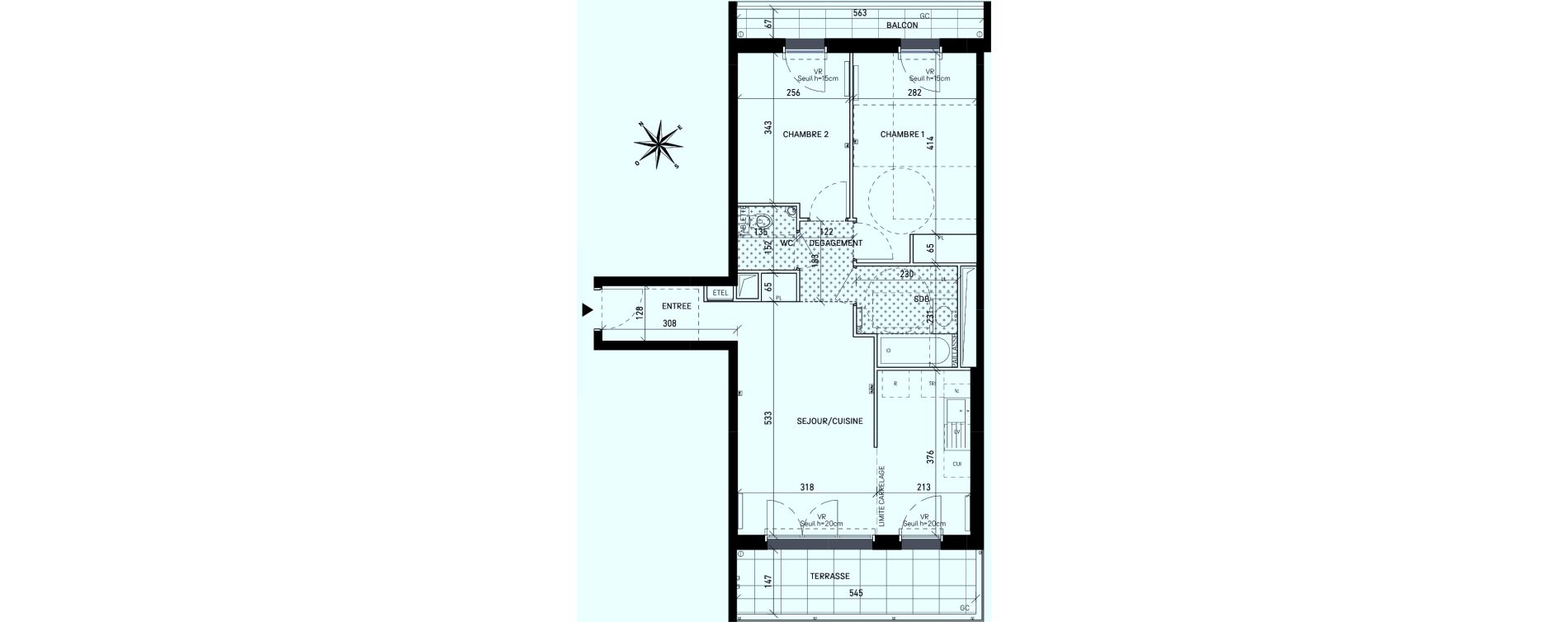 Appartement T3 de 60,04 m2 &agrave; Rueil-Malmaison Centre